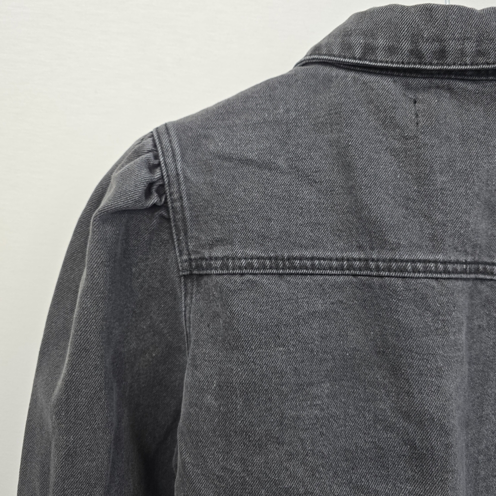 Lulu's Black Denim Jacket Size Small - Picture 9 of 13